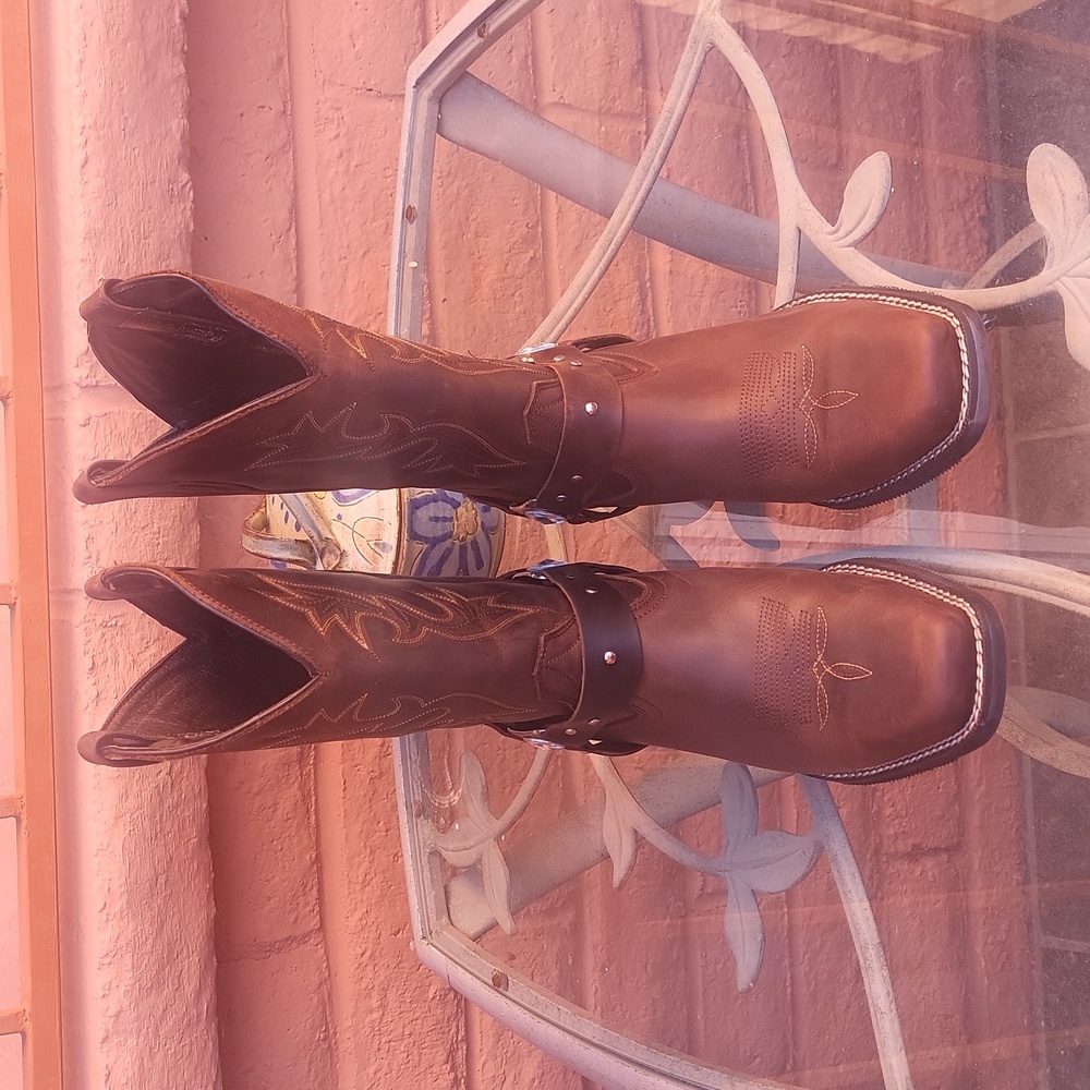 Caballo Dorado Brown Leather Cowgirl Boots, Womans Size 27 - Picture 10 of 11